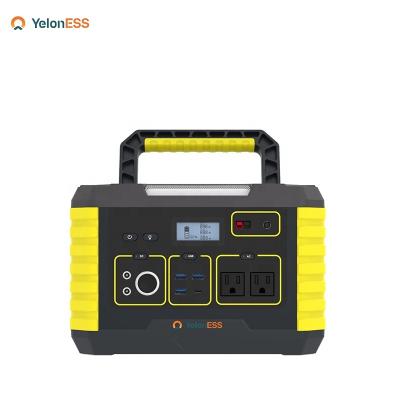 China YelonESS 1000W Wireless Charging Portable Solar Generator Built in Lifepo4 Inverter Lithium Battery Portable Backup Power Station for sale