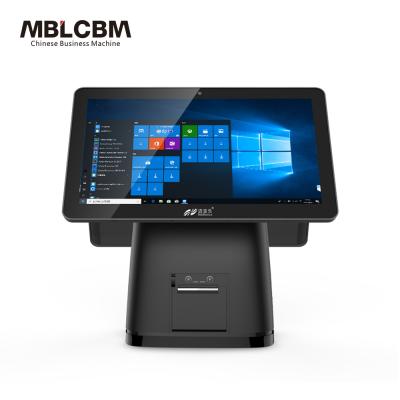 China 15.6inch POS System Windows System All In One PC With Restaurant Billing Printer POS 32GB for sale