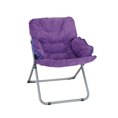 China Factory Direct Metal Single Folding Outdoor Luxury Padded Folding Chairs For Adults for sale