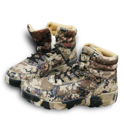 China EVA Hot Sale Cotton Camouflage Boots Low Miltary Boots Camouflage Boots With Plush for sale