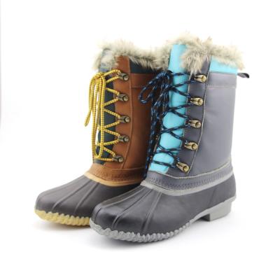 China CUSHIONING 2021 hot sale rain boots with fur boots rain winter winter rain boots for sale