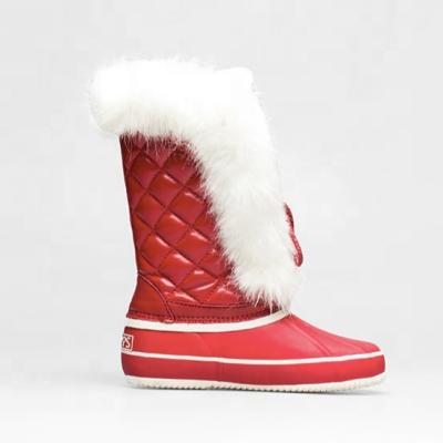 China 2021 Fashion Trend Design Child Duck Boots Non-slip Boots Unique Waterproof Snow Long Boots In Winter for sale