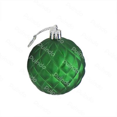 China Green Matt Christmas Tree Ornament Ball A15 Christmas Decorations Plastic Hanging Bauble Customized by 8cm from Puindo Christmas Decorations for sale