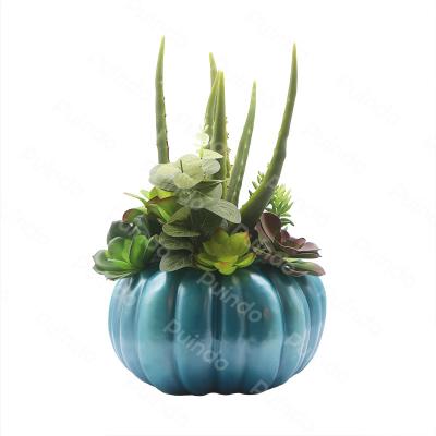 China Home Decoration Puindo 10-30CM Customized Home Office Plants J3 Office Decoration Indoor Potted Series Artificial Succulent for sale