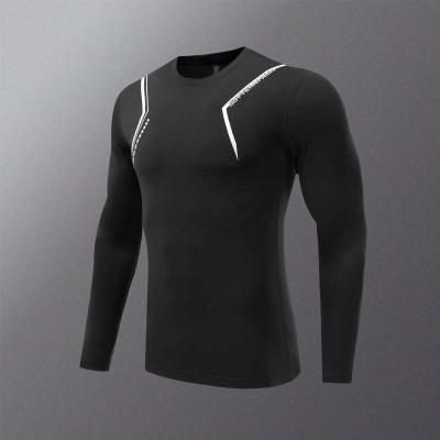 China 2022 antibacterial trendy dropshipping dark blue yoga fitness shirt men fashion gym clothes for sale