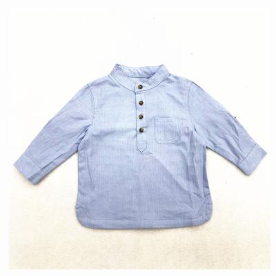 China Wholesale Anti-shrink 100% Cotton Long Sleeve T-shirt Plain Winter Clothes Child Boys Fashion Polo Shirt for sale