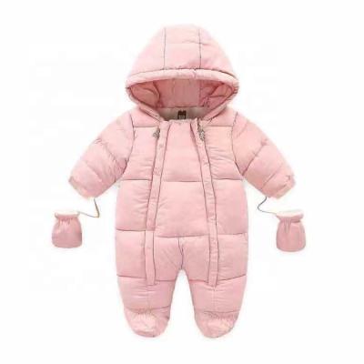 China P0116 Long Sleeve Kids Heavy Baby Boys Down Winter Jacket Romper For Kids for sale