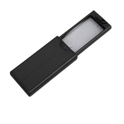 China ABS Plastic 9581 LED Lighting Jewelry Slide Magnifier Handheld Reading Magnifier for sale