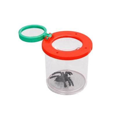 China ABS Scientific Experiment Insect Observer Plastic Kid Growing Magnifying Glass Pot for sale