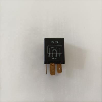 China Without Bracket Square Black Plastic 12V 12v 30A 4P Relay for sale