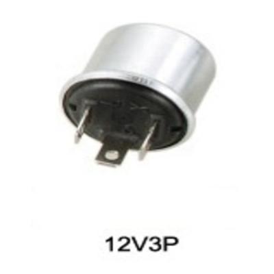 China Round Silver 3pin Blinker Thermo-coupler Flasher For Old Car Use 3CM*3CM*4CM for sale