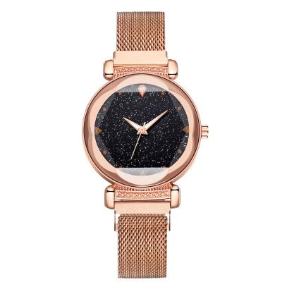 China Casual Leisure Fashion Milan Mesh With Diamond Ladies Watch for sale