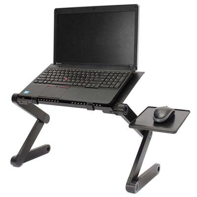 China (Size) Double Adjustable Cool Fan Top Selling Flexible Foldable Aluminum Laptop Stand, Adjustable Laptop Stand For Bed for sale