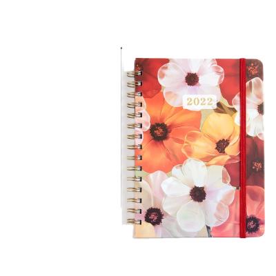 China Amazon Wholesale Sublimation A5 Custom Spiral Holiday Reminder Loose Spiral Journals Diary Planner Agenda Book for sale