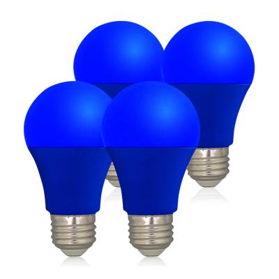 China Party A60 9W 120V E26 blue color led festival lgihts party bulb for sale