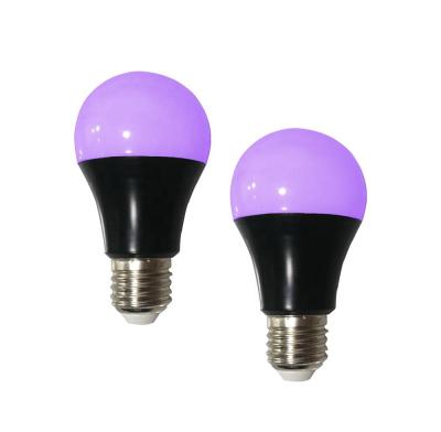 China 60Watt Indoor Equivalent Ultraviolet Fluorescent Black Decoration Light Bulb Glow In The Dark For Blacklight Party for sale