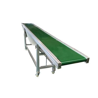 China Long Heat Resistant Portable Belt Conveyor , Movable Industrial PVC Belt Conveyor Automatic Packing Conveyor Belt for sale