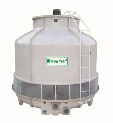 China Industrial Fluids Cooling 50T Totally Enclosed High Quality Round Type Water Cooling Tower for sale