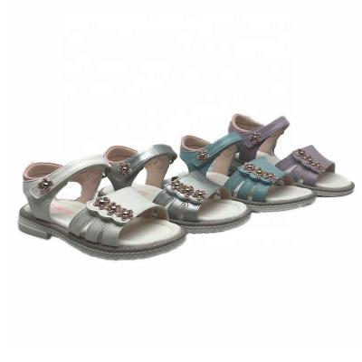 China New Girls Massage Sandals Kids Summer Outdoor Open Toe Flower Floral Casual Shoes Kids Straps Closure Girls Sandals for sale