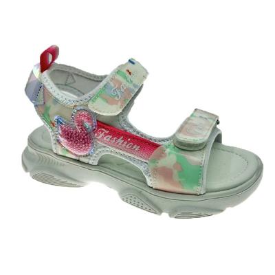 China Princess Sandal Floral Flat Kids Summer Anti-slippery Sports Shoes Walking Outdoor Trend New Girl Open Toe Shoe Fashion Sandals for sale