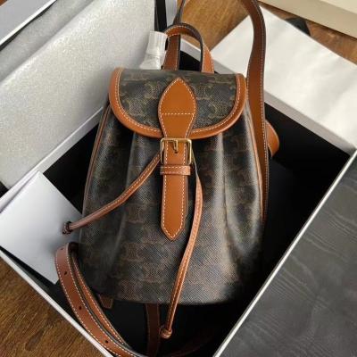 China 2023 Arc de Triomphe retro motion detection Arc de Triomphe new tide bag niche drawstring leather reading female backpack for sale