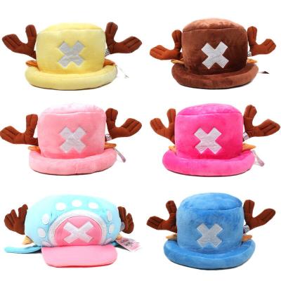 China Funny One Piece Anime Character Tonychopper Hats 2 Years After Cover Japanese Cartoon Cosplay Plush Winter Hat Women Gifts Halloween Gift for sale