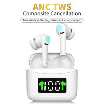 China 2022 Hot Selling BT5.0 earbuds earbuds earbuds 2022 Amazon new comfortable Sports J5 Waterproof ANC TWS case charging wireless headphone for sale