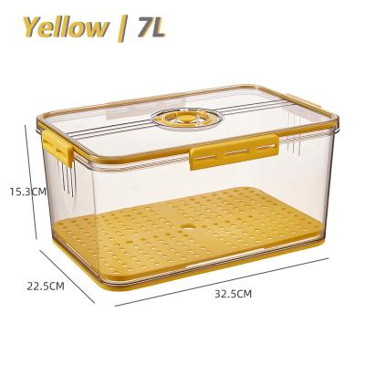 China 7L Freshness Preservation Layered Food Storage Box Container Punctuality Plastic Thickened Plastic Frozen Frozen Storage Box for sale