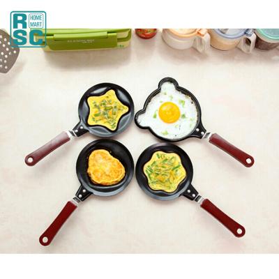 China Mini Shape Minimalist Cheap Breakfast Heart Nonstick Pancake Egg Pan for sale