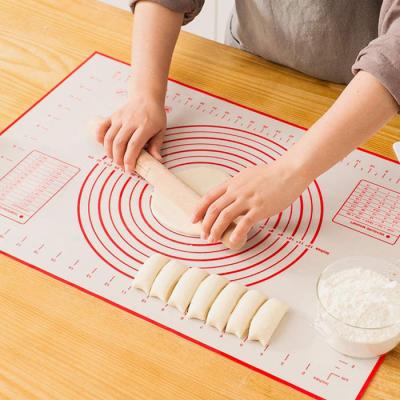 China RSC Viable Silicone Pastry Mat With Measurement Non-Slip Silicon For Dough Rolling Mat Non-Slip Silicone Pastry Mat for sale