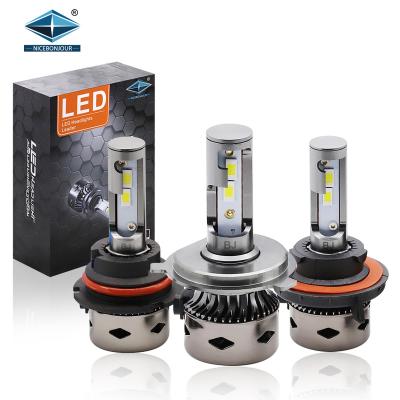 China Canbus For 90% Car Auto Parts Led Fan H1 H3 H7 H11 H13 880 CSP 3570 Chip Led Head Light With H4 Led Headlight Bulb H4 9005 9006 9007 By 6000Lm for sale