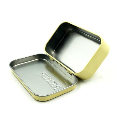 China Hot Selling Food Custom Printed Sweet Mint Tin Box Portable Rectangular Candy Tin Box With Hinged Lid for sale