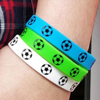 China Football rubber sports bracelet stock rubber, special link for surcharge, please don't buy it alone thanks for sale