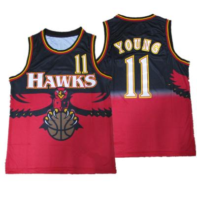 China Trae Young Atlanta Throwback Jerseys 2022 Antibacterial 11 “Giant Eagle” Stitched 1996/97 Wholesale Basketball Tank Top Fadeaway - Red for sale