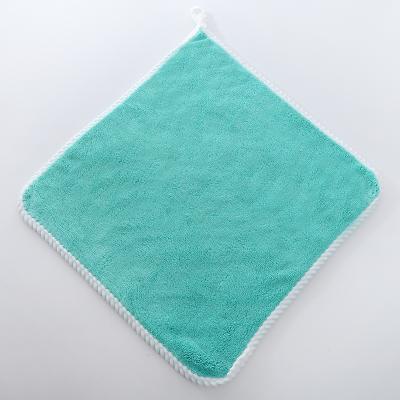 China Solid Color Child Safe Disposable Cloth Customized Square Handkerchief Microfiber Sports Towel for sale