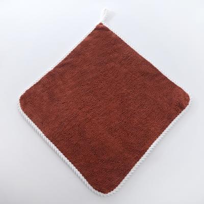 China Solid Color Child Safe Disposable Cloth Customized Square Handkerchief Microfiber Sports Towel for sale