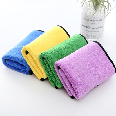 China Child Safe Wholesale Wash Microfiber 6 Pieces 300gsm Towel Quick Dry Double Sides Thick 800gsm Microfiber Cloth Car Cleaning Towel for sale