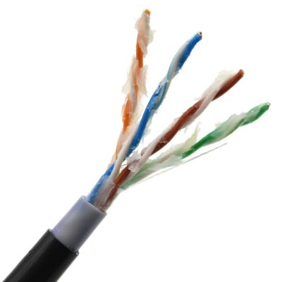 China OIL JELLY FILLED ARMORED CAT5E CABLE UTP COPPER 24AWG 0.5MM 4 PAIR OUTDOOR ETHERNET NETWORK LAN CABLE 1000FT CAT5-ABC-PE for sale