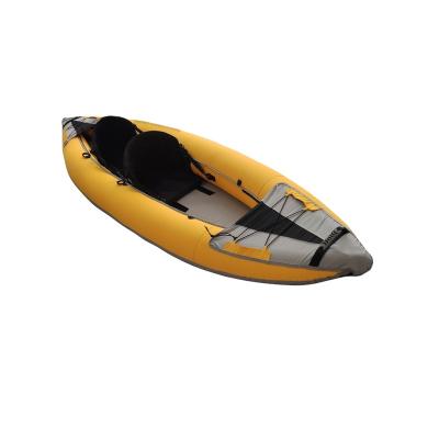 China Inflatable River Kayak With Cover OEM 2020 New Popular Two Person Durable Canoe Custom Kayak for sale