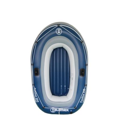 China Best Selling Rigid Hull One Person Durable Original Blue Color Adult Tour Inflatable Fishing Boat For Fun for sale