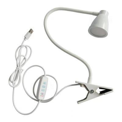 China Contemporary Gooseneck Metal Led Flexible Clip Clasp Embedded Lamp With CCT And Adjustable Brightness for sale