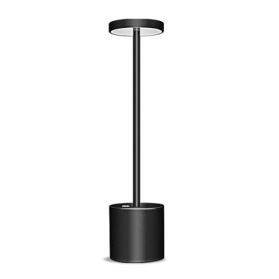 China Modern Wireless Charging Table Lamp Material LED Bar Aluminum Cordless Table Lamp with Rechargeable Battery for sale