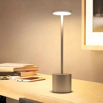 China Modern aluminum ktv lamp table bar LED material cordless charging rechargeable battery for sale