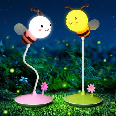 China Modern Lithium Battery Operated Decorate Creative Table Lamp Kids With USB Charging Port for sale