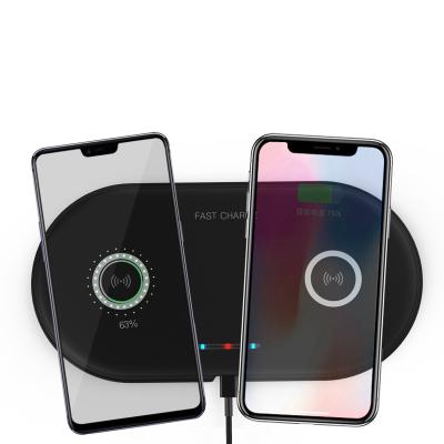 China Dual 5w 7.5w 10w Mobile Phone Reference 2 in 1 Fast Fast Wireless Charging for sale