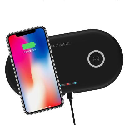 China Mobile Phone Dual 2 In 1 5w 7.5w 10w Fast Wireless Charger 2021 Smartphone Fast Charging for sale