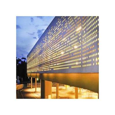 China Modern High End Curtain Wall Fabrication Veneer Punched Aluminum Solid Panels For Indoor for sale