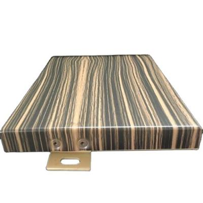 China Wood Veneer Wholesale Exterior Wall Price Modern Suitable Wall Grain Construction Aluminum Sheets for sale