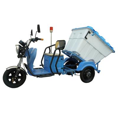 China 2021 New Three Wheels Street Garbage Cleaning Electric Rubbish Tricycles for sale