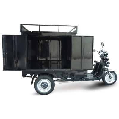 China EEC Trike 3 wheel Electric Ice cream Truck Cargo Tricycle 500w 1000w 20AH Loading 800-1000kgs Tricycles with Cabin Solar Panel for sale